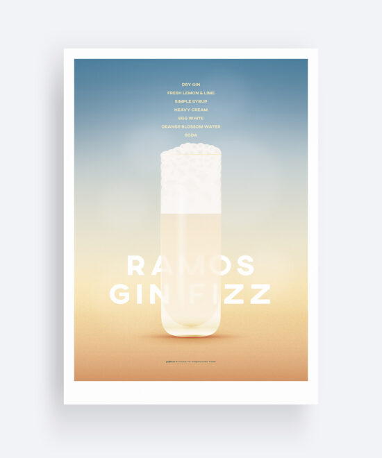 Ramos Gin Fizz – Giclée Druck